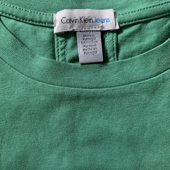 CALVIN KLEIN JEANS | Logo Shirt in Green - Picture 2 of 2